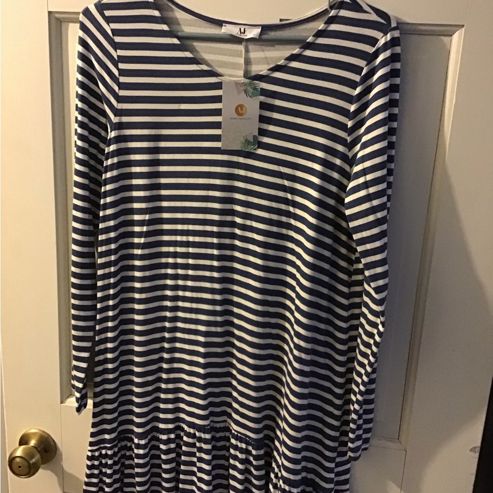 NWT Amelia james striped tunic